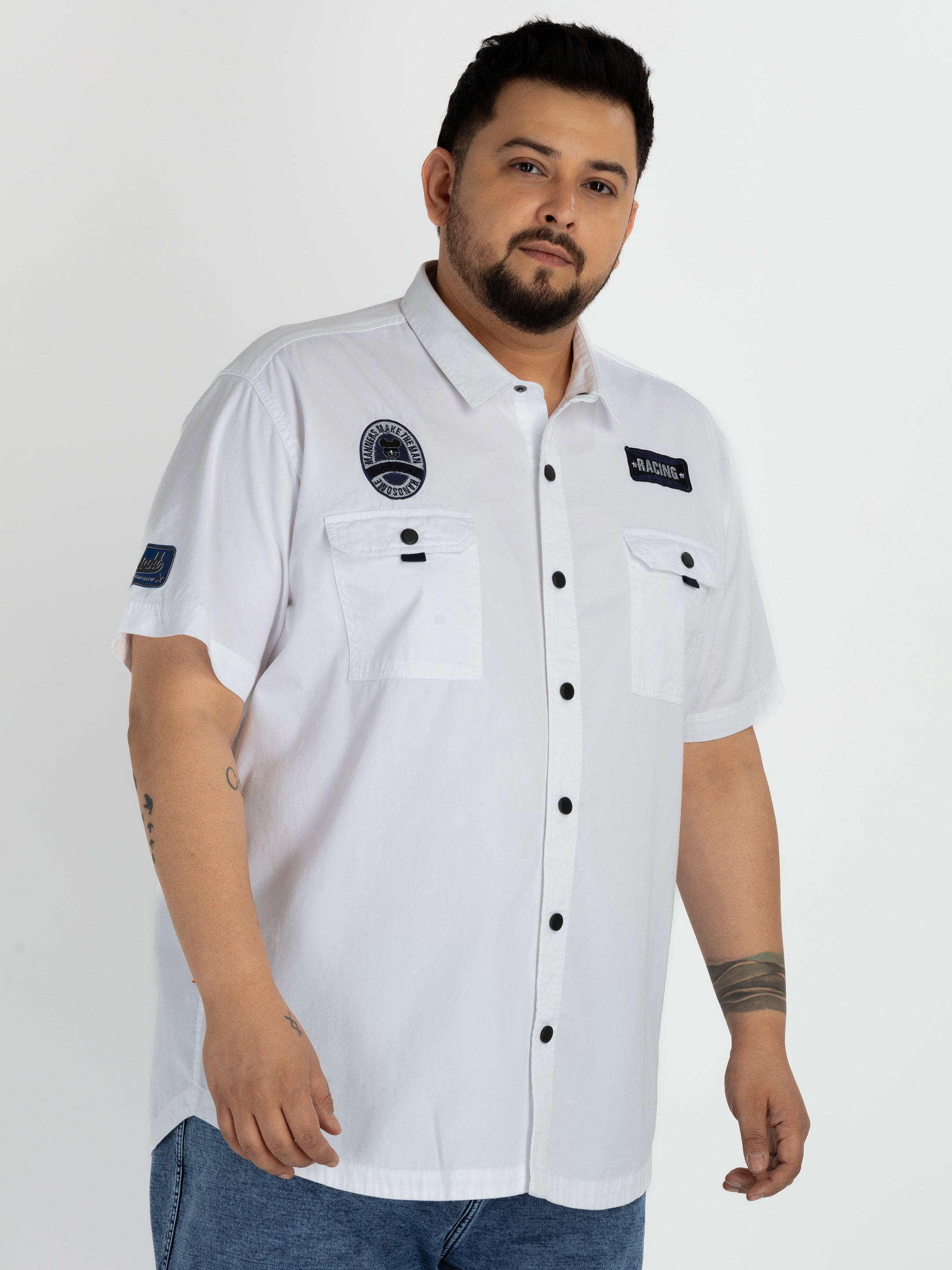 【2plan】Daniel Two Pocket St Half Shirt 2plan】Daniel Two Pocket St Half Shirt シャツ