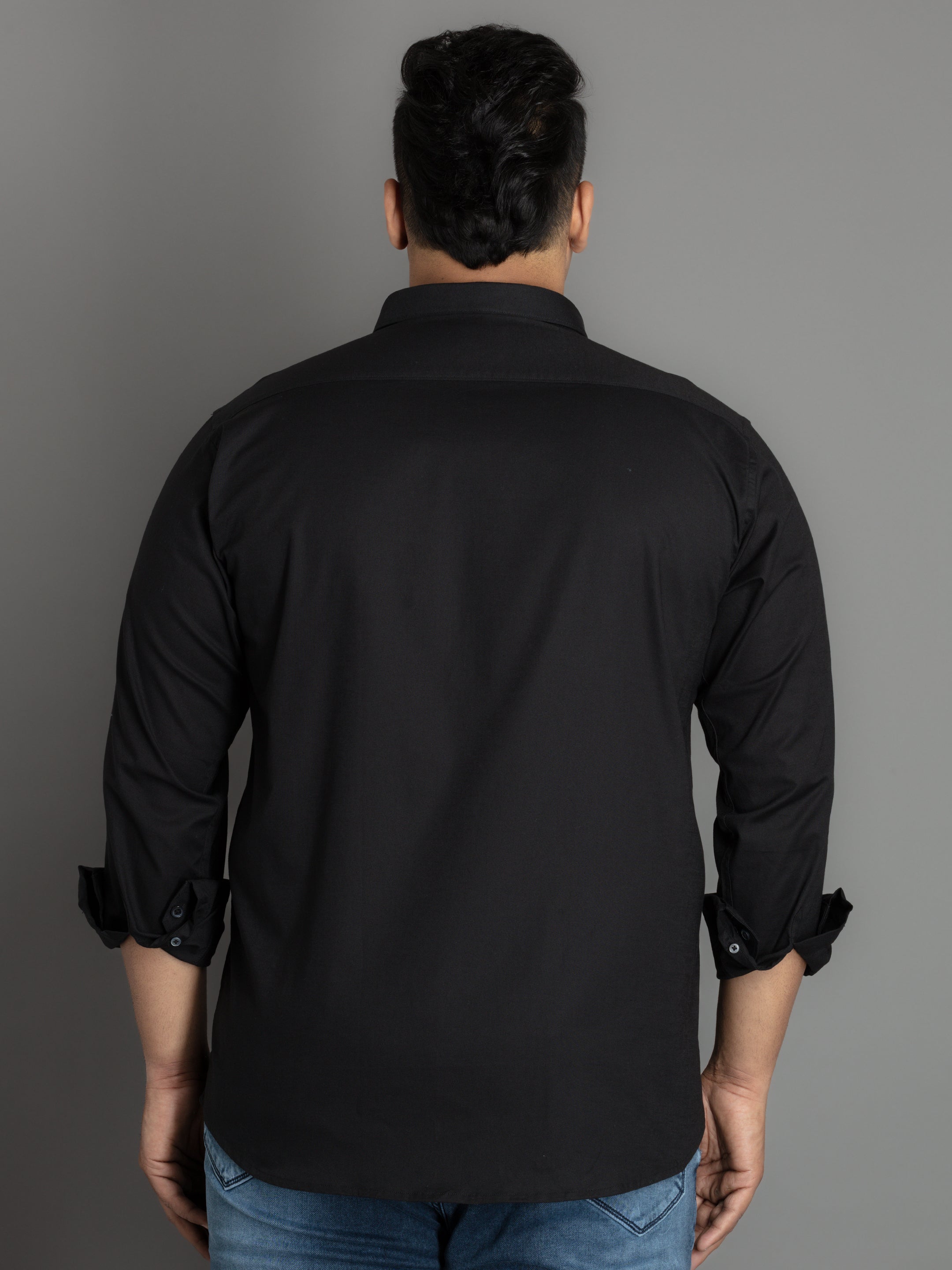 WHATZ Plus Size Oxford Shirt for Men Full Sleeve – So What Fashion