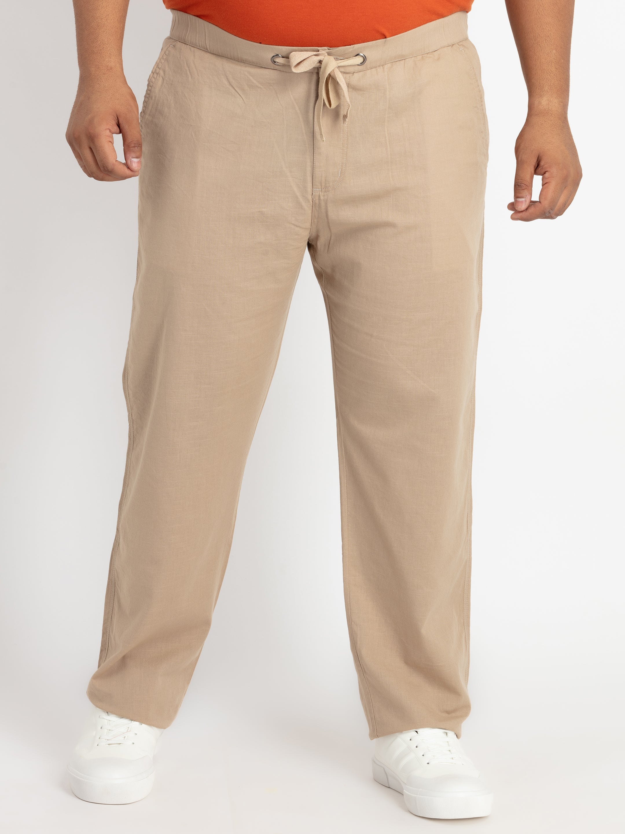 WHATZ Plus Size Men Linen Drawstring Pants – So What Fashion