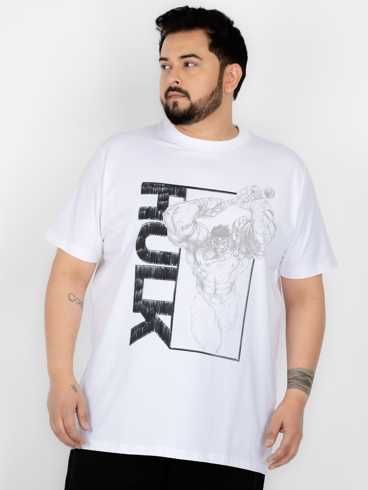 SO WHAT Hulk Sketch Art Fighter Print T-shirt for Men
