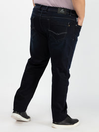 WHATZ Relax Fit Dark Indigo Denim Jeans for Men