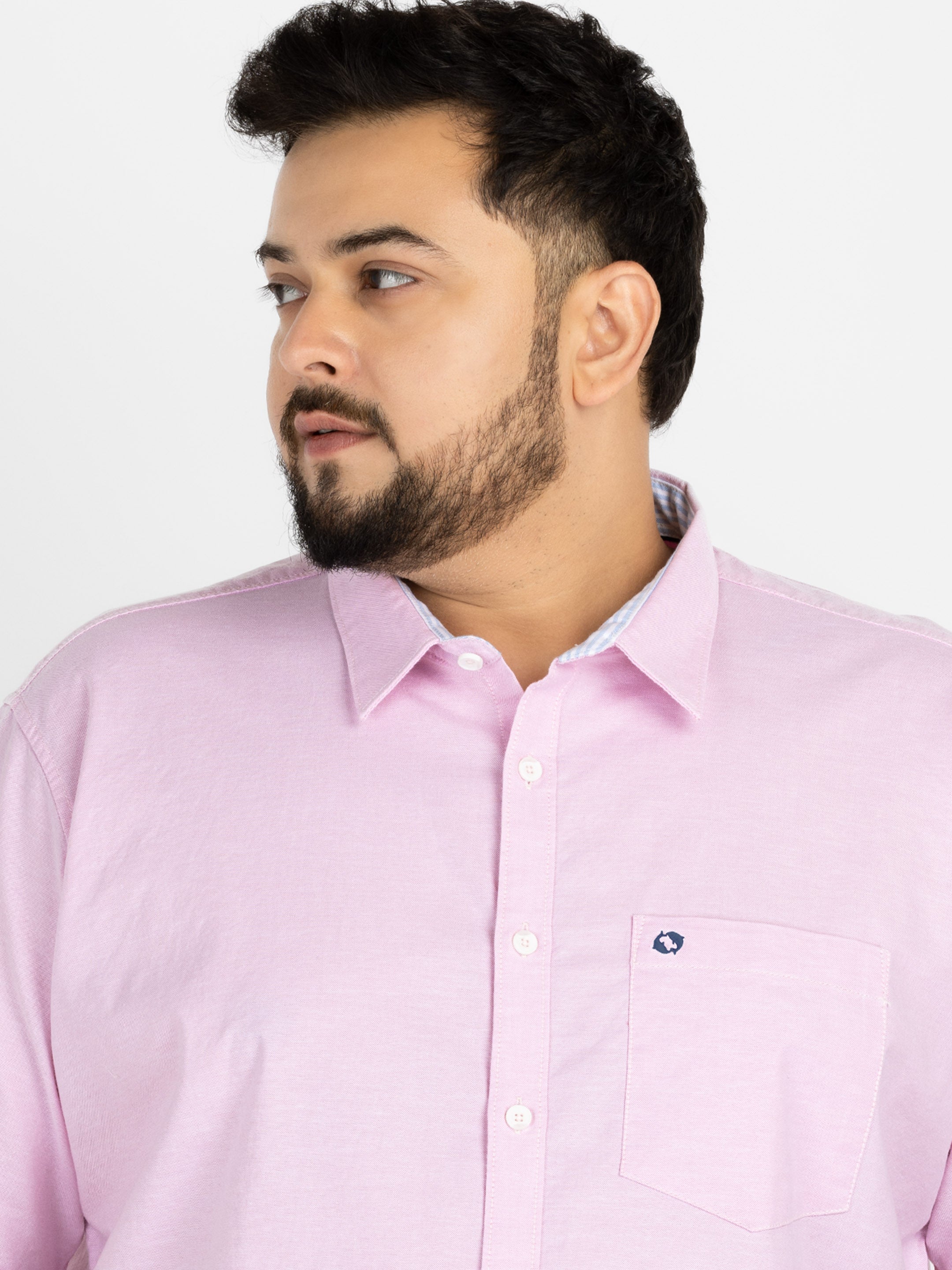 WHATZ Premium Oxford Shirt for Men Half Sleeve