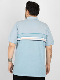 WHATZ Smart Fit Horizontal Stripe Polo T-Shirt for Men