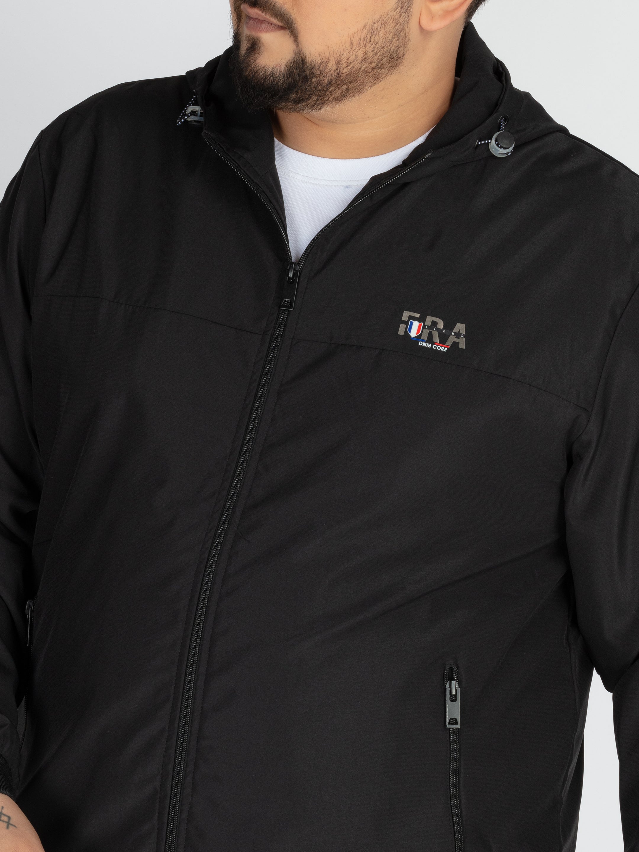 WHATZ Plus Size Open Front Wind-cheater Jacket For Men – So What