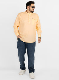 WHATZ Quiet Form Solid Short Kurta for Men