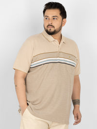 WHATZ Smart Fit Horizontal Stripe Polo T-Shirt for Men