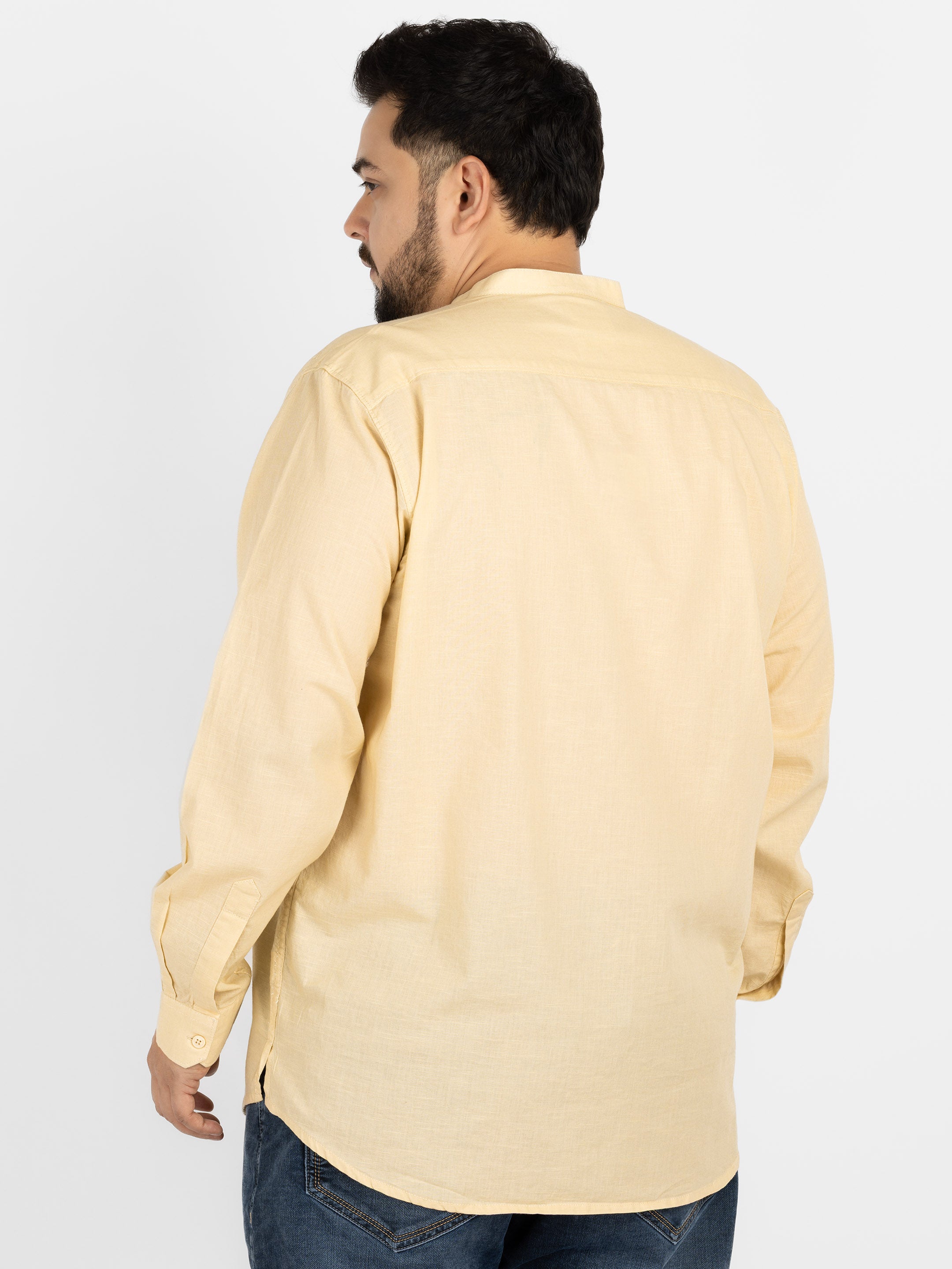 WHATZ Quiet Form Solid Short Kurta for Men