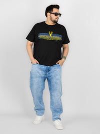 WHATZ Change Nothing Slogan Graphic Round Neck T-Shirt For Men