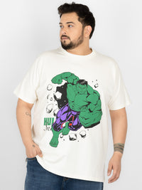 SO WHAT Hulk Smash Graphic Print Round Neck T-Shirt for Men