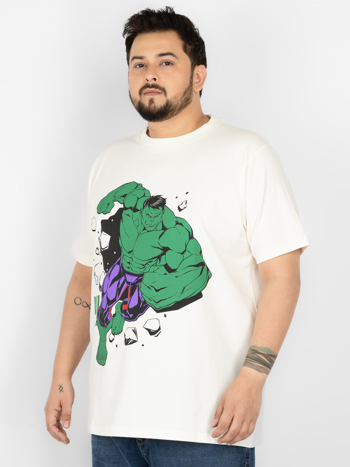 SO WHAT Hulk Smash Graphic Print T-Shirt for Men