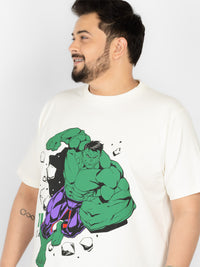 SO WHAT Hulk Smash Graphic Print Round Neck T-Shirt for Men