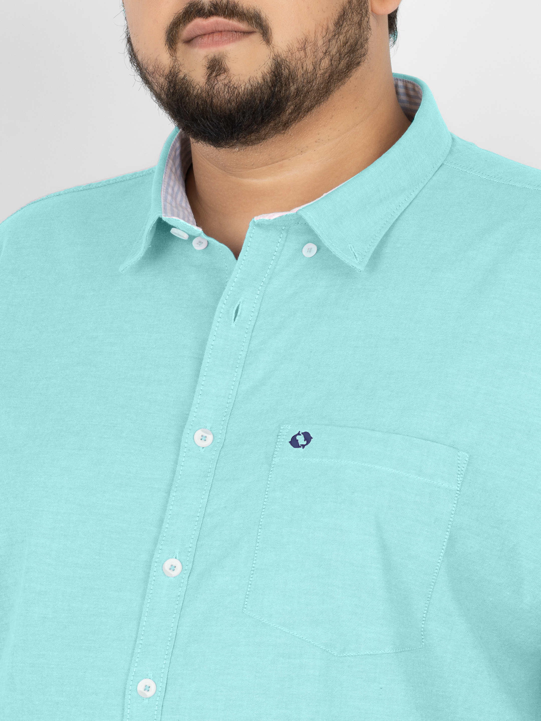 WHATZ Premium Oxford Shirt for Men Full Sleeves