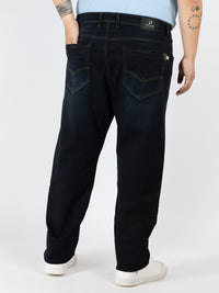 WHATZ Mid Rise Indigo Wash Denim Jeans for Men