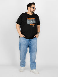 WHATZ Motivational Graphic Round Neck T-Shirt for Men