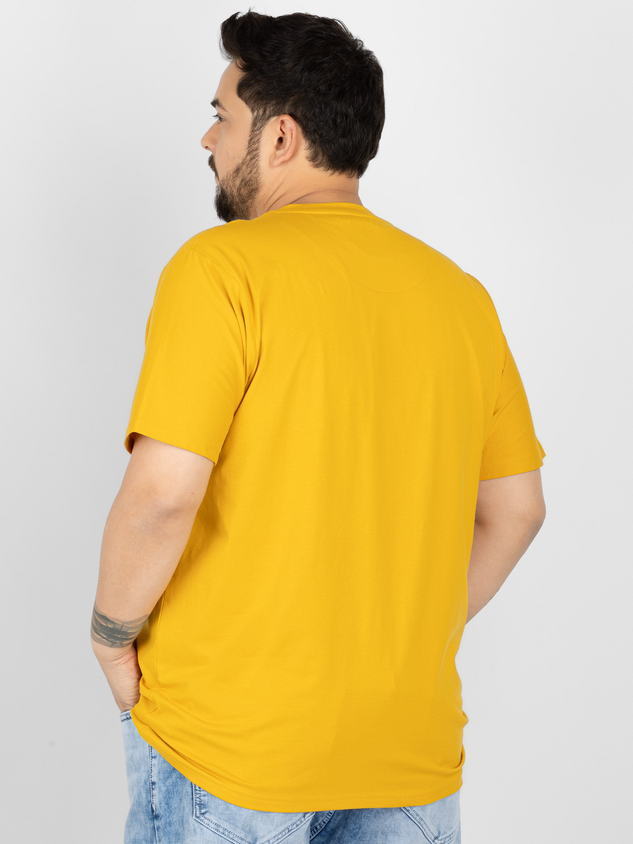 WHATZ Botanic Panel Graphic Round Neck T-Shirt for Men