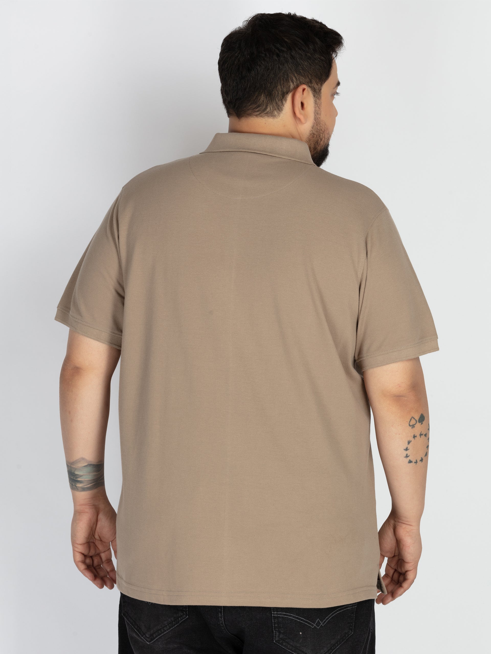 WHATZ Stripe Detail Polo T-shirt For Men