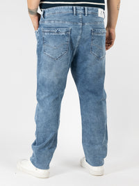WHATZ Contemporary Indigo Wash Denim Jeans for Men
