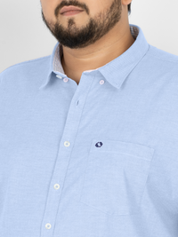 WHATZ Premium Oxford Shirt for Men Full Sleeves