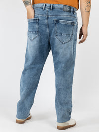 WHATZ Cloud Wash Relax Fit Denim Jeans for Men