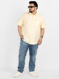 WHATZ Premium Oxford Shirt for Men Half Sleeve