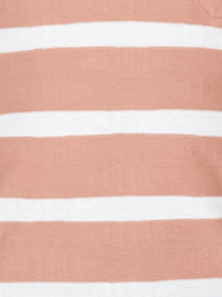 WHATZ Urban Stripe Jacquard Polo T-shirt For Men