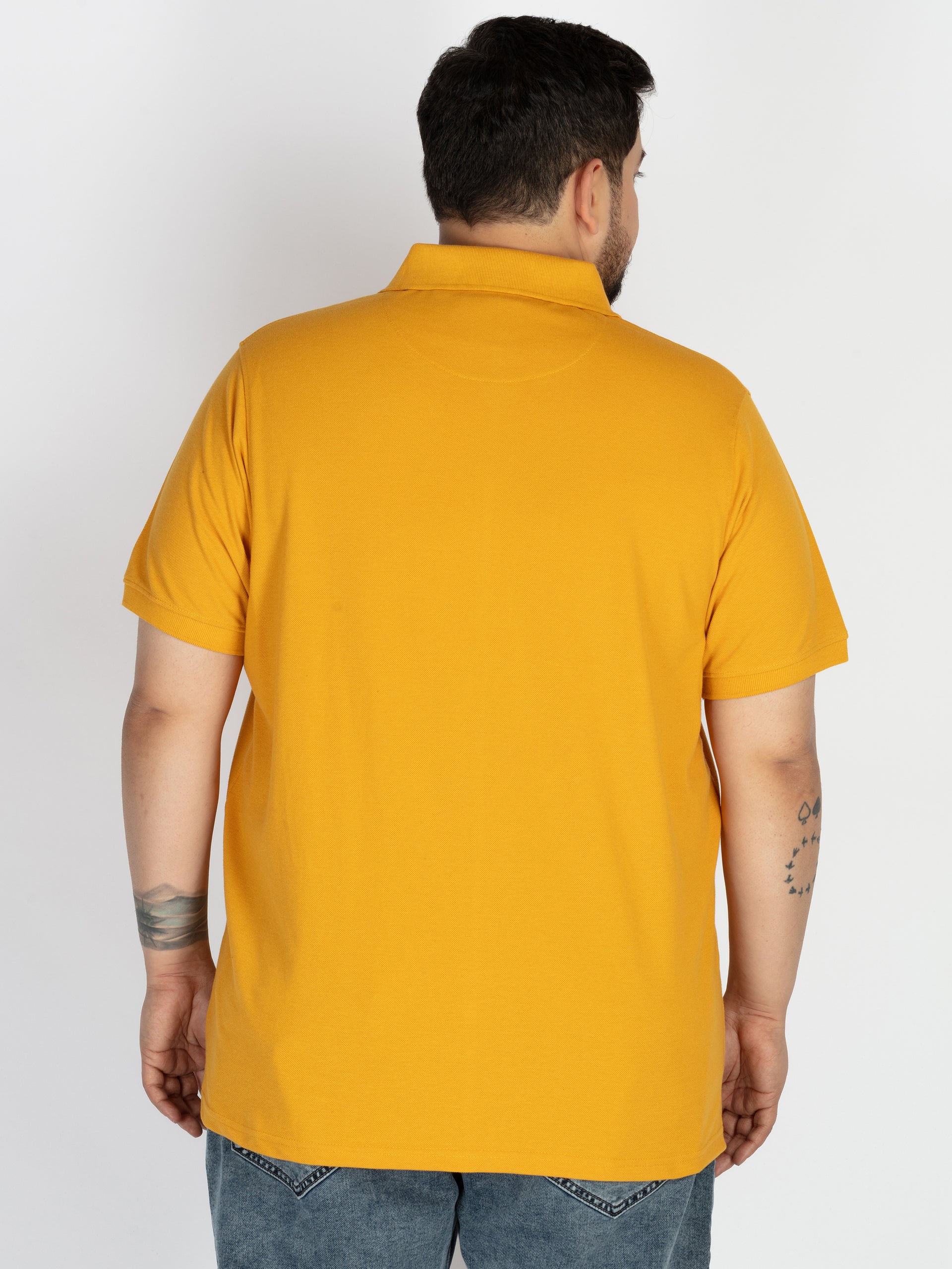 WHATZ Stripe Detail Polo T-shirt For Men