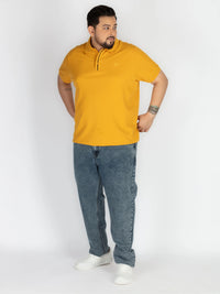 WHATZ Stripe Detail Polo T-shirt For Men