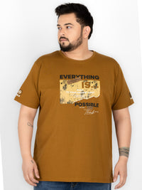 WHATZ Motivational Graphic Round Neck T-Shirt for Men