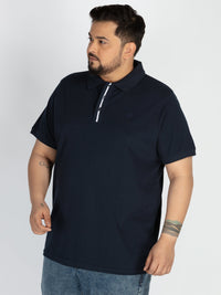 WHATZ Stripe Detail Polo T-shirt For Men
