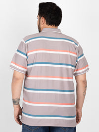 WHATZ Soft Stripe Polo T-Shirt for Men