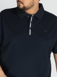 WHATZ Stripe Detail Polo T-shirt For Men