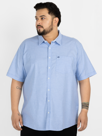 WHATZ Premium Oxford Shirt for Men Half Sleeve