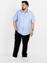 WHATZ Premium Oxford Shirt for Men Half Sleeve