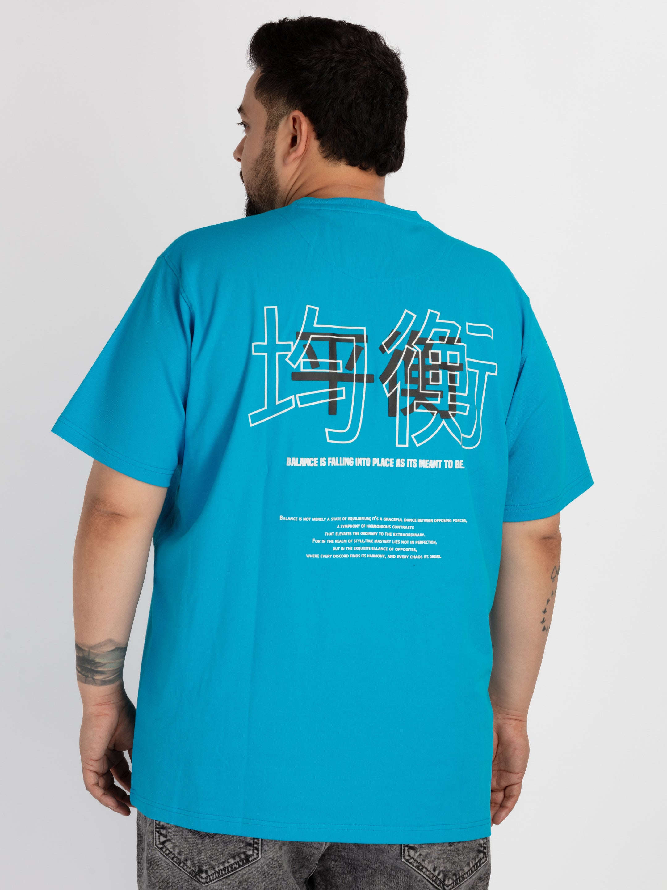 WHATZ Plus Size Scripted Text Round Neck T-shirt For Men – So What