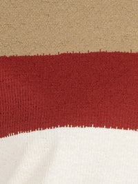 WHATZ Colourblocked Neutral Polo T-Shirt For Men