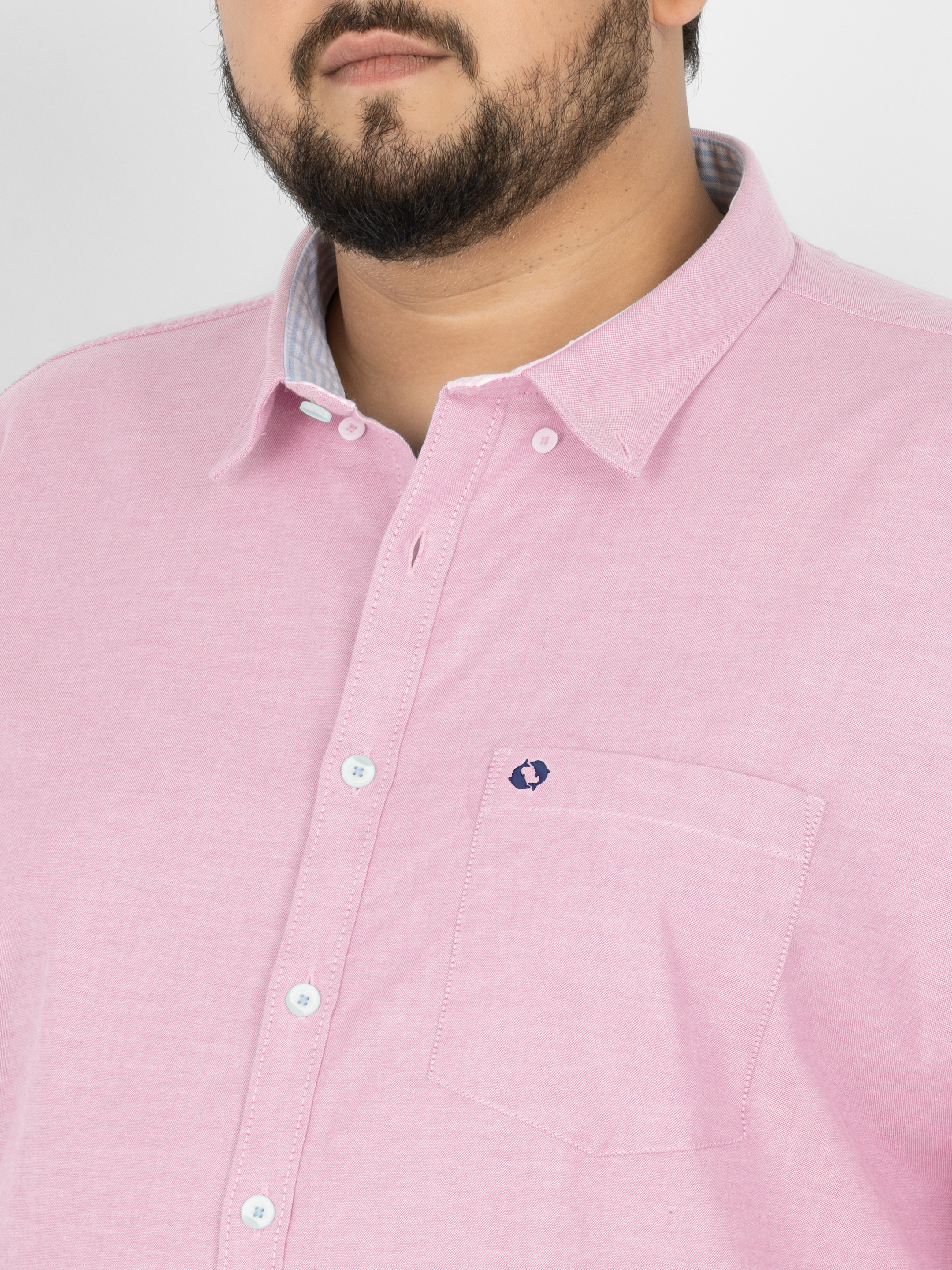 WHATZ Premium Oxford Shirt for Men Full Sleeves