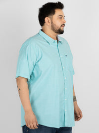WHATZ Premium Oxford Shirt for Men Half Sleeve