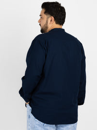 WHATZ Quiet Form Solid Short Kurta for Men