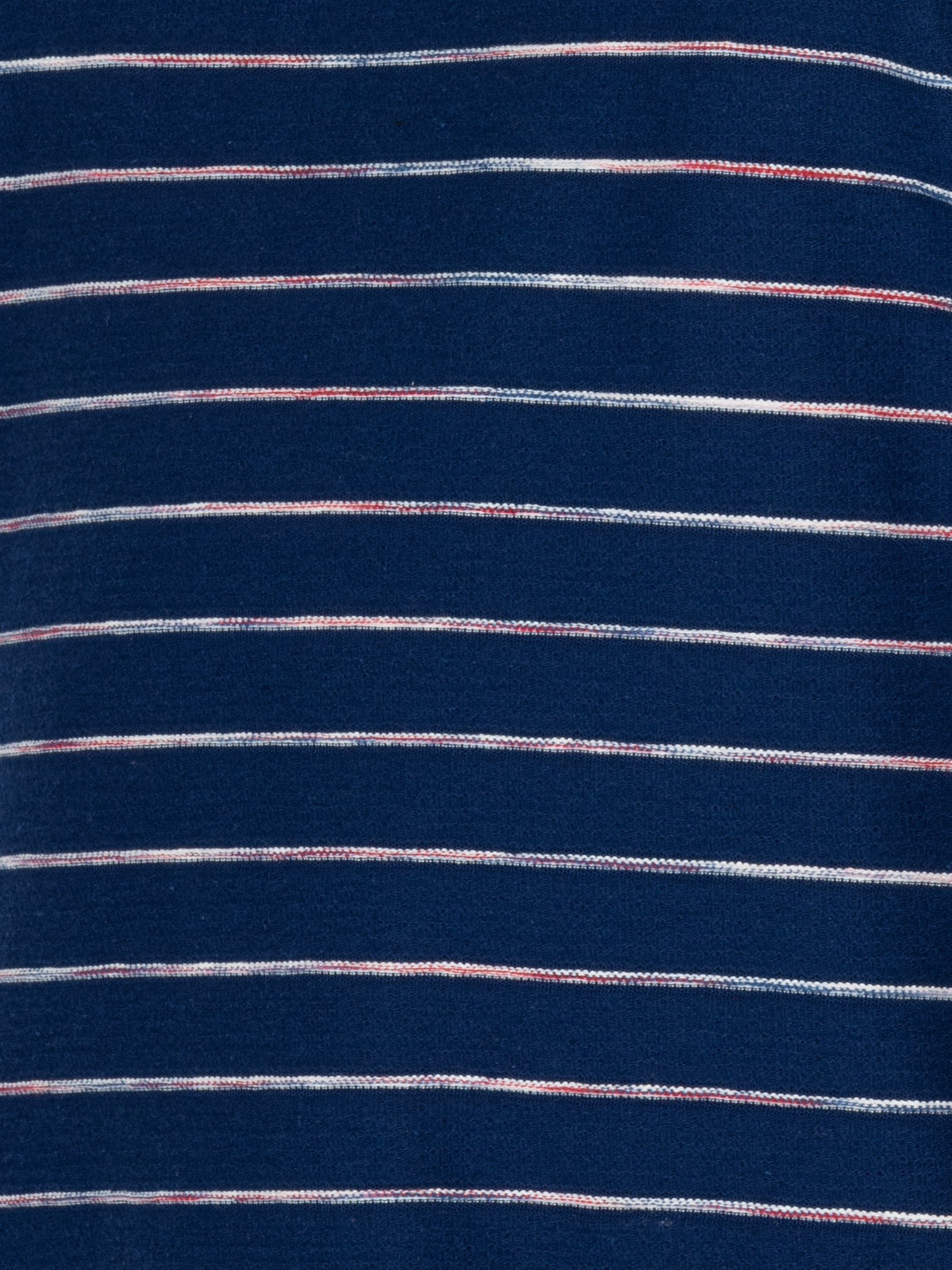 WHATZ Linear Texture Crew Round Neck T-Shirt for Men