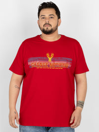 WHATZ Change Nothing Slogan Graphic Round Neck T-Shirt For Men