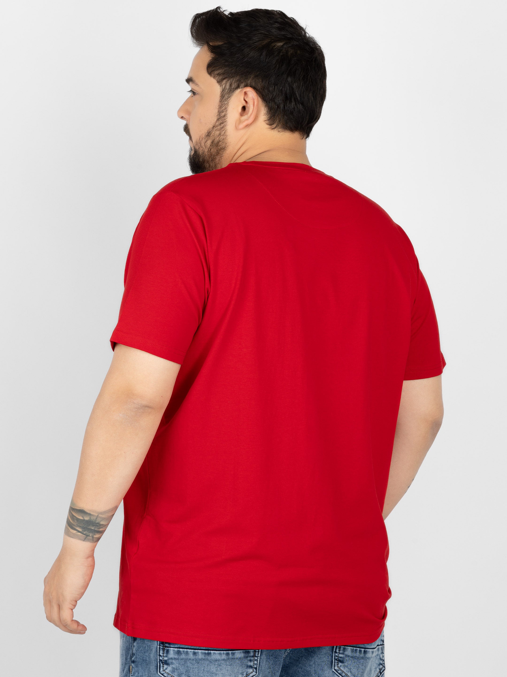 WHATZ Change Nothing Slogan Graphic Round Neck T-Shirt For Men