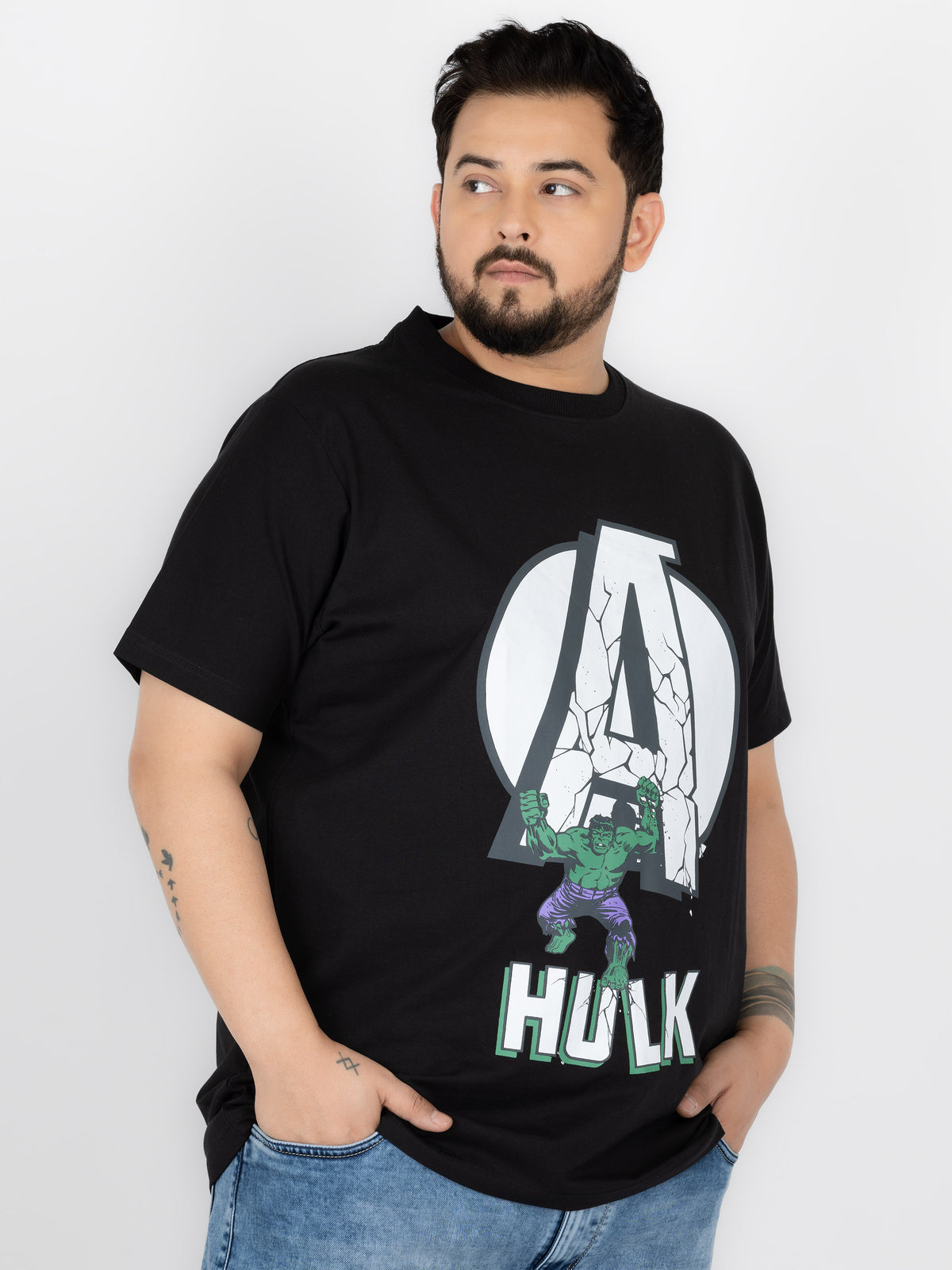 SO WHAT Avengers Hulk Power Graphic T-Shirt for Men