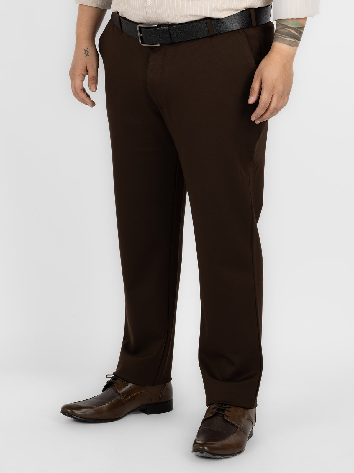 WHATZ Smart Tailored Formal Trousers for Men