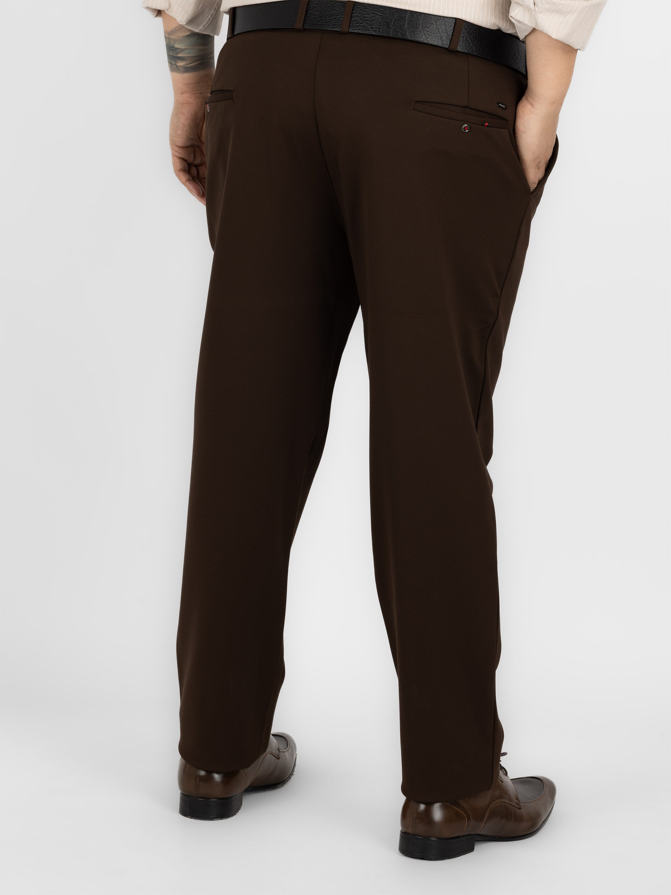 WHATZ Smart Tailored Formal Trousers for Men