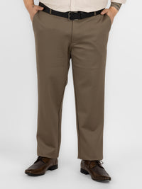 WHATZ Tailored Fit Lycra Formal Trousers for Men