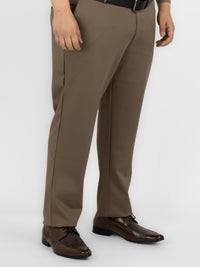 WHATZ Tailored Fit Lycra Formal Trousers for Men