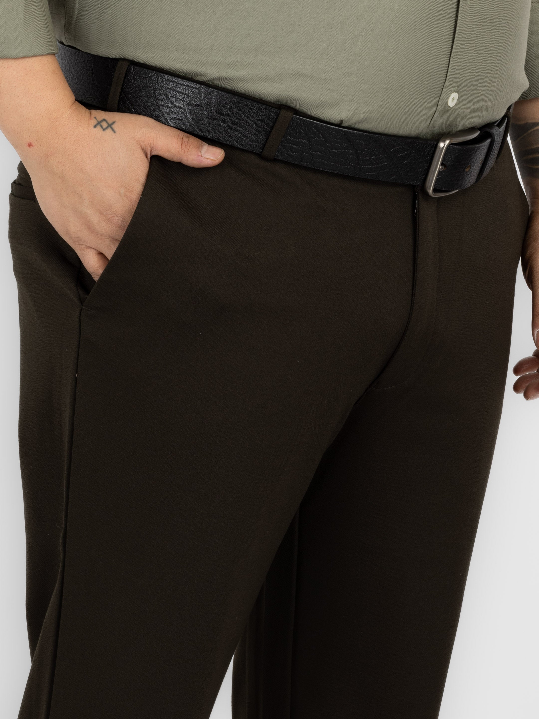 WHATZ Premium Tailored Formal Trousers for Men