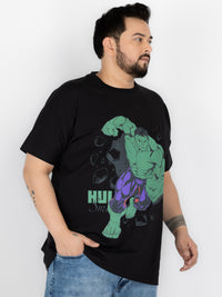 SO WHAT Hulk Smash Graphic Print Round Neck T-Shirt for Men