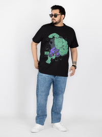 SO WHAT Hulk Smash Graphic Print Round Neck T-Shirt for Men