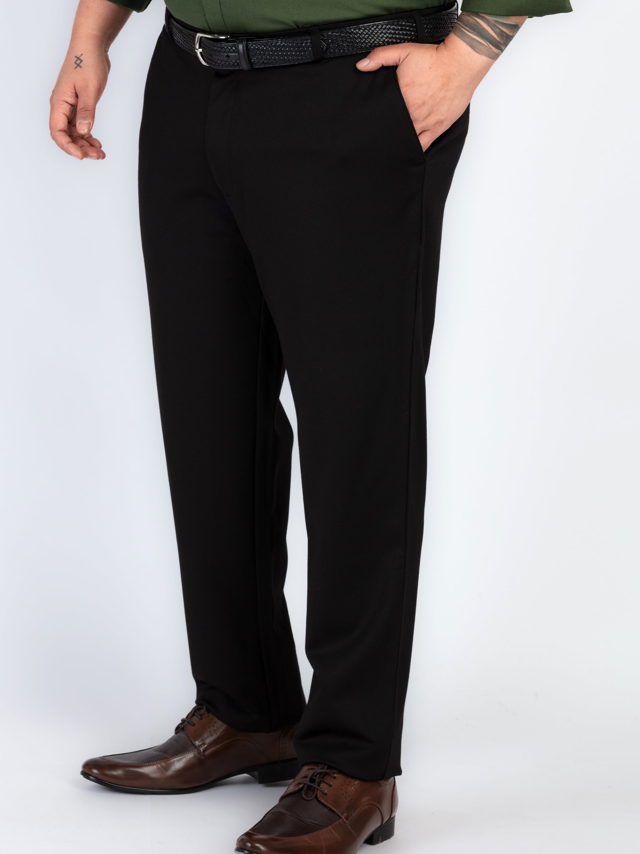 WHATZ Premium Tailored Formal Trousers for Men